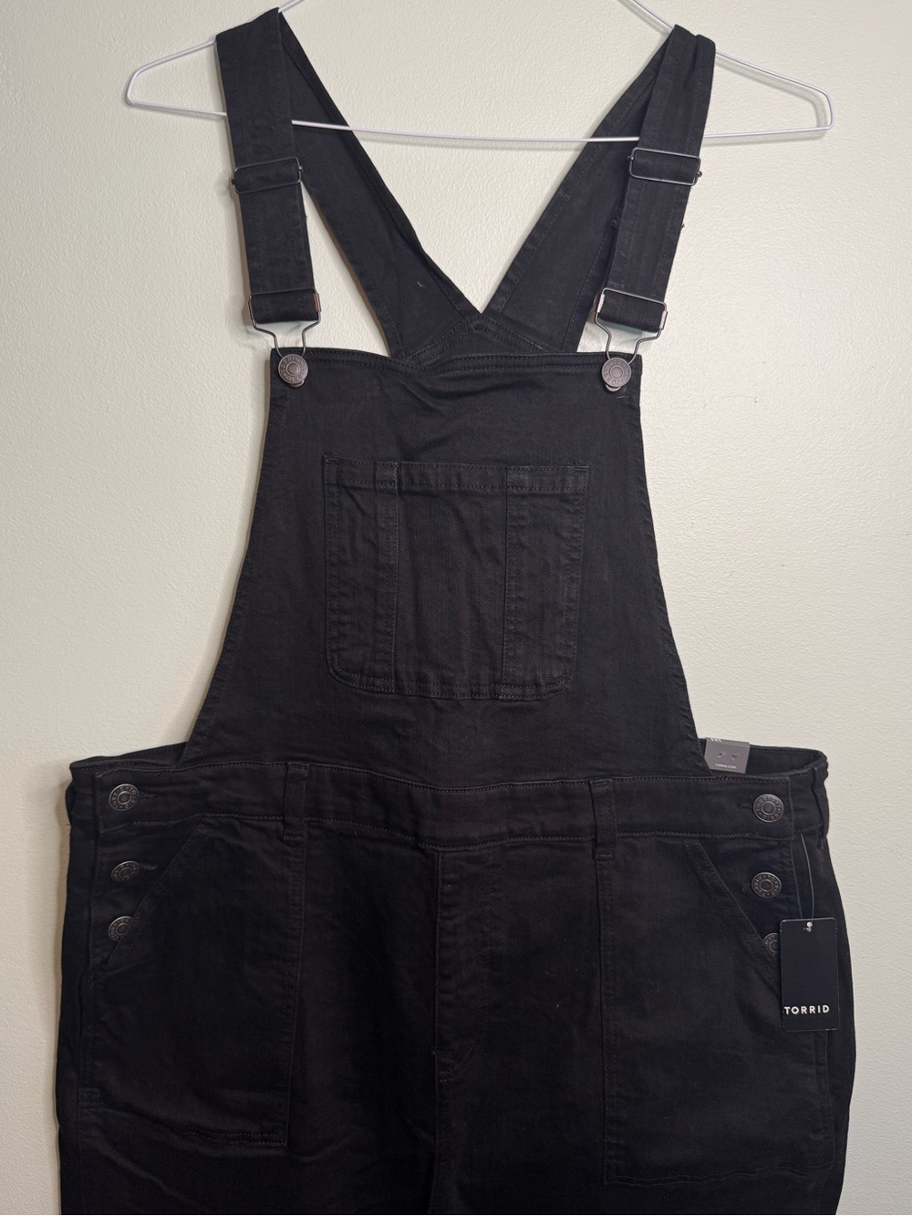 NWT Torrid Black DenimOveralls (16S)